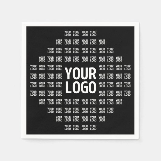Ihr Logo oder Bild | Einzigartiges modernes Muster Serviette (Vorderseite)