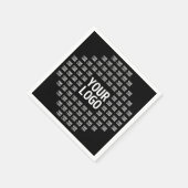 Ihr Logo oder Bild | Einzigartiges modernes Muster Serviette (Ecke)