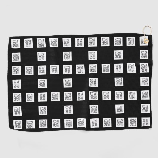 Ihr Logo oder Bild Einzigartiges, sich wiederholen Golfhandtuch (Horizontal)