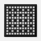 Ihr Logo oder Bild Einzigartiges, sich wiederholen Magnet (Vorne)