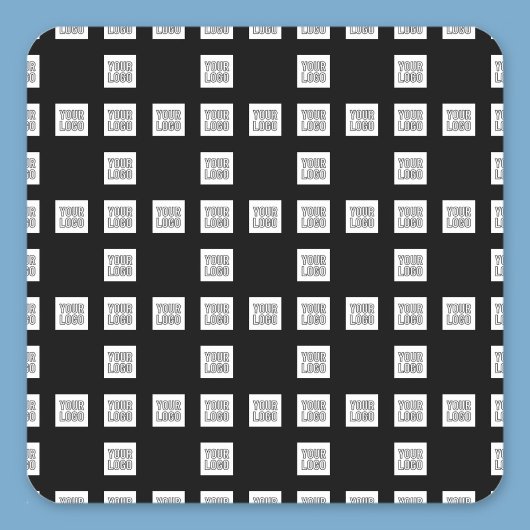 Ihr Logo oder Bild Einzigartiges, sich wiederholen Quadratischer Aufkleber