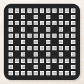 Ihr Logo oder Bild Einzigartiges, sich wiederholen Rechteckiger Pappuntersetzer (Vorderseite)