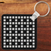 Ihr Logo oder Bild Einzigartiges, sich wiederholen Schlüsselanhänger (Rückseite)