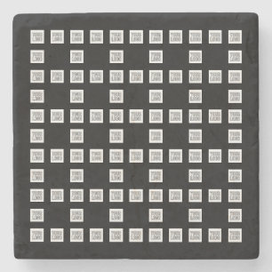 Ihr Logo oder Bild Einzigartiges, sich wiederholen Steinuntersetzer