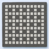 Ihr Logo oder Bild Einzigartiges, sich wiederholen Steinuntersetzer