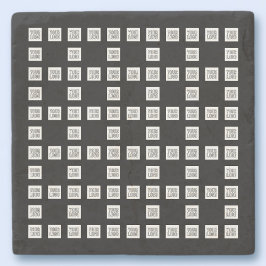 Ihr Logo oder Bild Einzigartiges, sich wiederholen Steinuntersetzer