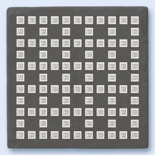 Ihr Logo oder Bild Einzigartiges, sich wiederholen Steinuntersetzer