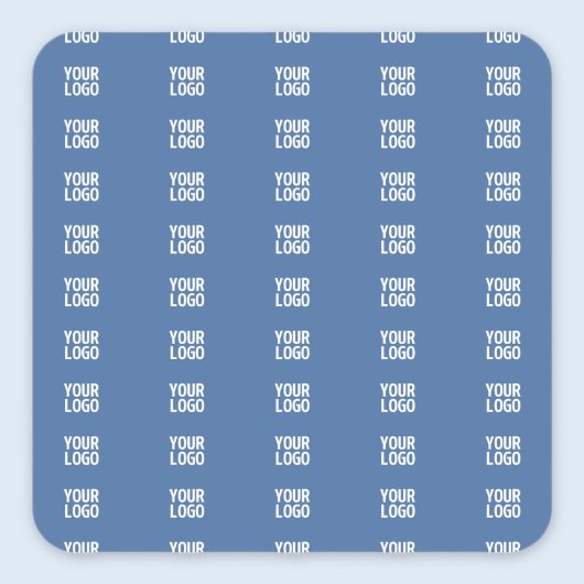 Ihr Logo oder Bild | Muster für vertikale Streifen Quadratischer Aufkleber