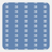 Ihr Logo oder Bild | Muster für vertikale Streifen Quadratischer Aufkleber (Vorderseite)