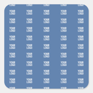 Ihr Logo oder Bild Muster für vertikale Streifen Quadratischer Aufkleber