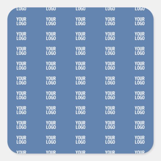 Ihr Logo oder Bild | Muster für vertikale Streifen Quadratischer Aufkleber (Vorderseite)