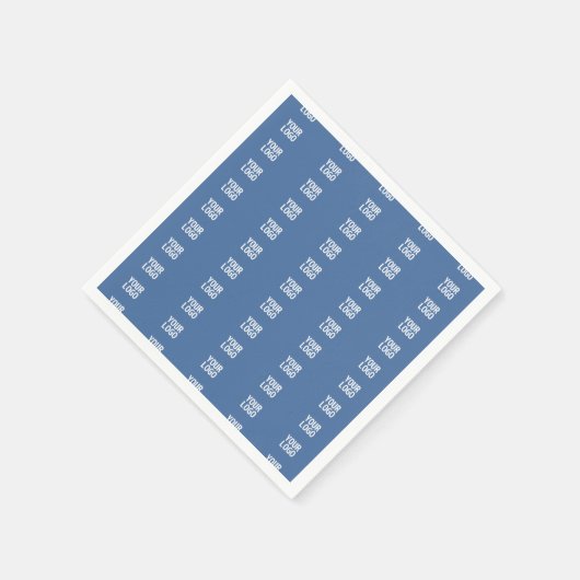 Ihr Logo oder Bild | Muster für vertikale Streifen Serviette (Ecke)