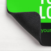 Ihr Logo oder Bild | Schwarz-Weiß-Grün Mousepad (Ecke)