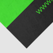 Ihr Logo oder Bild | Schwarz-Weiß-Grün Seidenpapier (Detail)