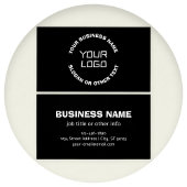 Ihr Logo oder Bild und bearbeiteter Text | Schwarz