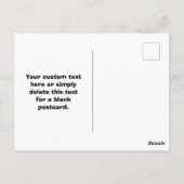 Ihr Logo oder Bild und bearbeiteter Text | Schwarz Postkarte (Rückseite)