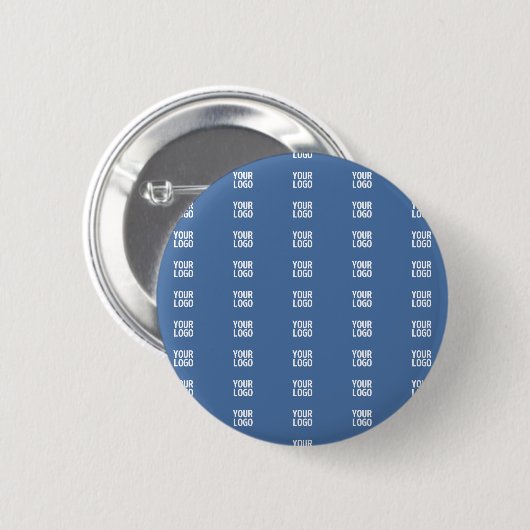 Ihr Logo oder Bild | Vertikale Streifen Muster Button (Vorne & Hinten)