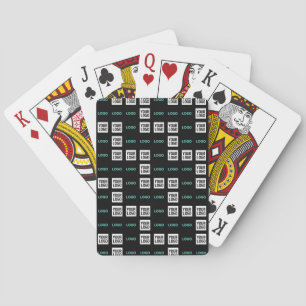 Ihr Logo oder Bild Zick-Zack-Muster mit zwei Bil Spielkarten