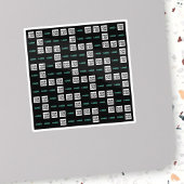 Ihr Logo oder Bild | Zig Zag Muster mit zwei Bilde Aufkleber