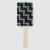 Ihr Logo oder Bild | Zig Zag Muster mit zwei Bilde Fächer (Rückseite)