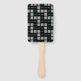 Ihr Logo oder Bild | Zig Zag Muster mit zwei Bilde Fächer