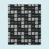 Ihr Logo oder Bild | Zig Zag Muster mit zwei Bilde Fleecedecke