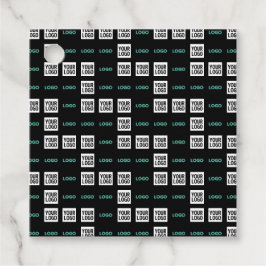 Ihr Logo oder Bild | Zig Zag Muster mit zwei Bilde Geschenkanhänger