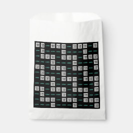 Ihr Logo oder Bild | Zig Zag Muster mit zwei Bilde Geschenktütchen