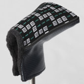 Ihr Logo oder Bild | Zig Zag Muster mit zwei Bilde Golf Headcover (3/4 Vorderseite)
