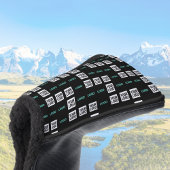 Ihr Logo oder Bild | Zig Zag Muster mit zwei Bilde Golf Headcover