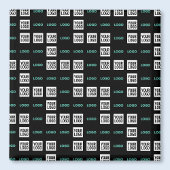 Ihr Logo oder Bild | Zig Zag Muster mit zwei Bilde Magnet