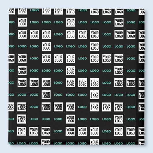 Ihr Logo oder Bild | Zig Zag Muster mit zwei Bilde Magnet