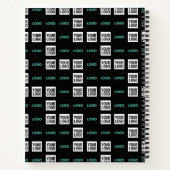 Ihr Logo oder Bild | Zig Zag Muster mit zwei Bilde Notizblock (Rückseite)