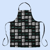 Ihr Logo oder Bild | Zig Zag Muster mit zwei Bilde Schürze