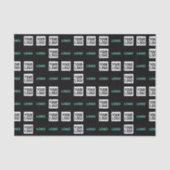 Ihr Logo oder Bild | Zig Zag Muster mit zwei Bilde Seidenpapier (Vorderseite)