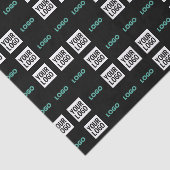 Ihr Logo oder Bild | Zig Zag Muster mit zwei Bilde Seidenpapier (Ausschnitt)