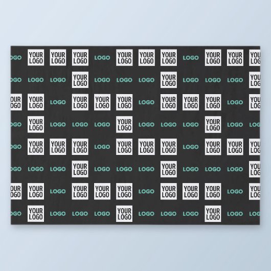 Ihr Logo oder Bild | Zig Zag Muster mit zwei Bilde Seidenpapier