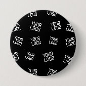 Ihr Logo oder Bild | Zufällig aussehende Vorlage Button (Vorderseite)