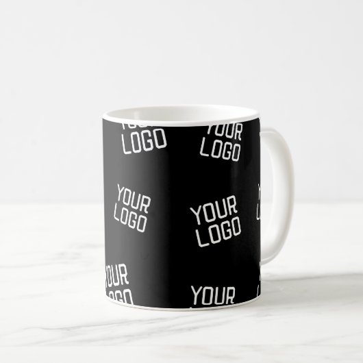 Ihr Logo oder Bild | Zufällig aussehende Vorlage Kaffeetasse (VorderseiteRechts)