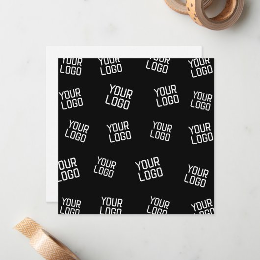 Ihr Logo oder Bild | Zufällige Suchvorlage Mitteilungskarte (Vorderseite/Rückseite Beispiel)