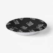 Ihr Logo oder Bild | Zufällige Suchvorlage Pappteller (Gewinkelt)