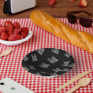 Ihr Logo oder Bild Zufällige Suchvorlage Pappteller