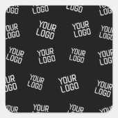 Ihr Logo oder Bild | Zufällige Suchvorlage Quadratischer Aufkleber (Vorderseite)