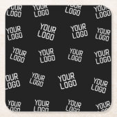 Ihr Logo oder Bild | Zufällige Suchvorlage Rechteckiger Pappuntersetzer (Vorderseite)