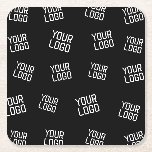 Ihr Logo oder Bild | Zufällige Suchvorlage Rechteckiger Pappuntersetzer (Vorderseite)