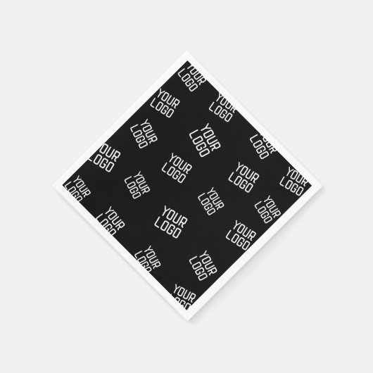 Ihr Logo oder Bild | Zufällige Suchvorlage Serviette (Ecke)