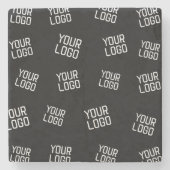 Ihr Logo oder Bild | Zufällige Suchvorlage Steinuntersetzer (Vorderseite)