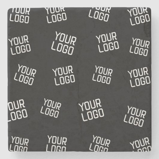 Ihr Logo oder Bild | Zufällige Suchvorlage Steinuntersetzer (Vorderseite)