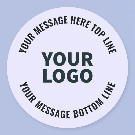 Ihr Logo oder Bildbearbeitungsprogramm Lavendel & Runder Aufkleber