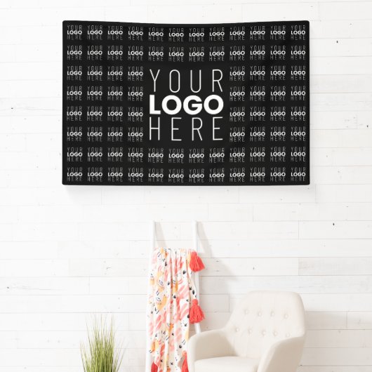 Ihr Logo oder Bildgeflechtetes Muster Großbildlogo Banner (InSitu)